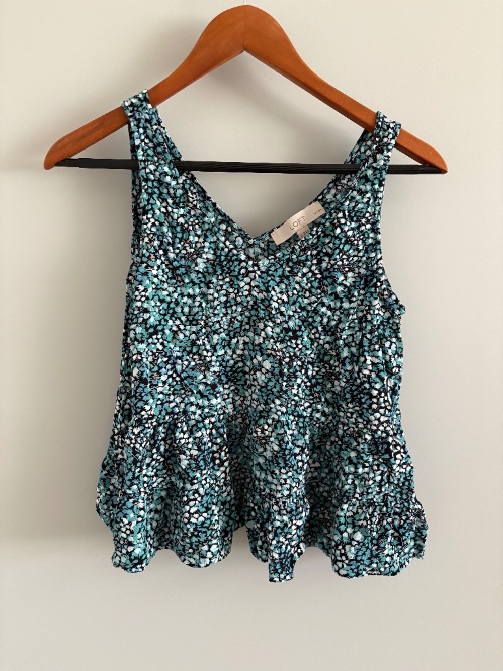 Floral v neck top